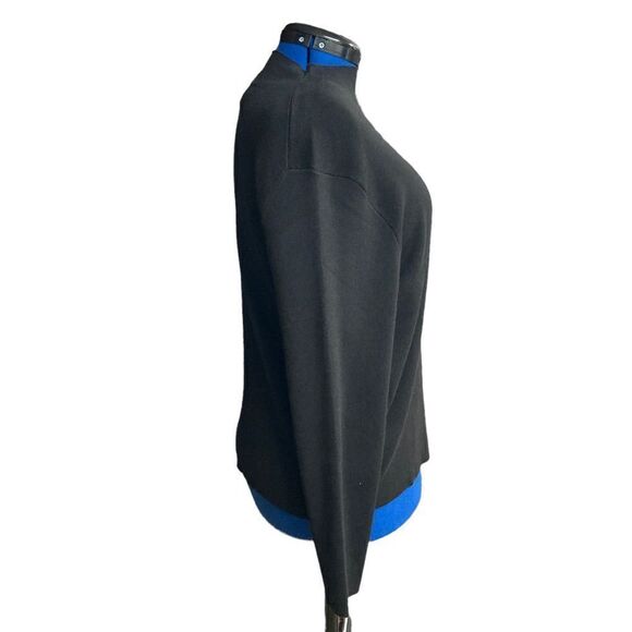 FREE ASSEMBLY Boxy Cropped Sweater Black Women’s Large‎ - Picture 3 of 10